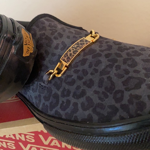 Vans shoes black leopard women’s 7.5 classic slip on - Picture 3 of 4